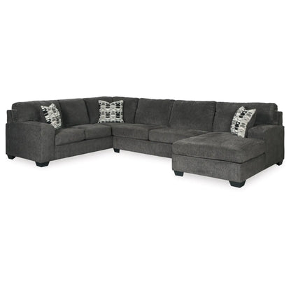 Ballinasloe Smoke 3-Piece Sectional By Ashley