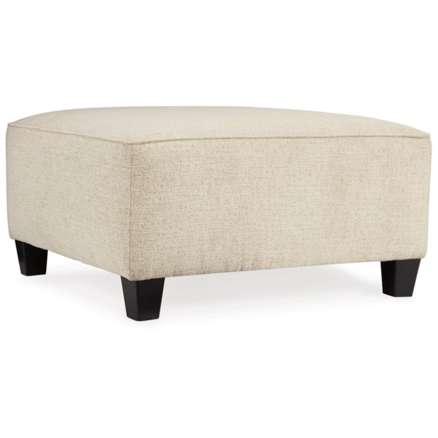 Abinger Oversized Accent Ottoman - Natural / Smoke
