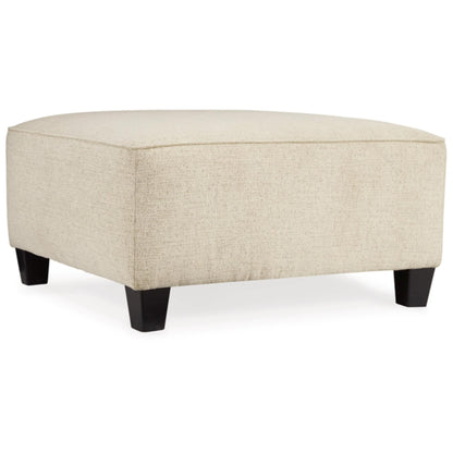 Abinger Oversized Accent Ottoman - Natural / Smoke