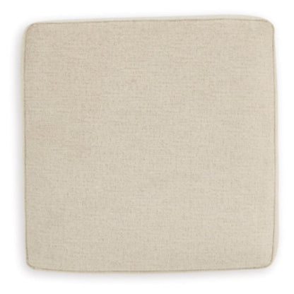 Abinger Oversized Accent Ottoman - Natural / Smoke
