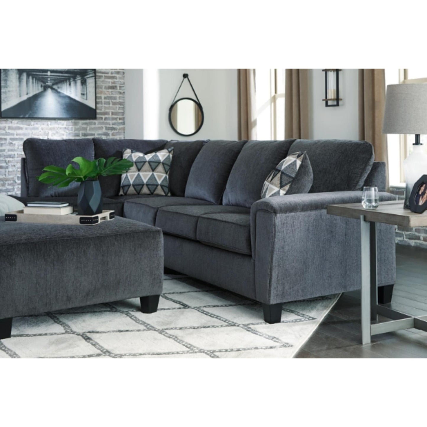 Abinger Smoke 2-Piece Sectional with Chaise