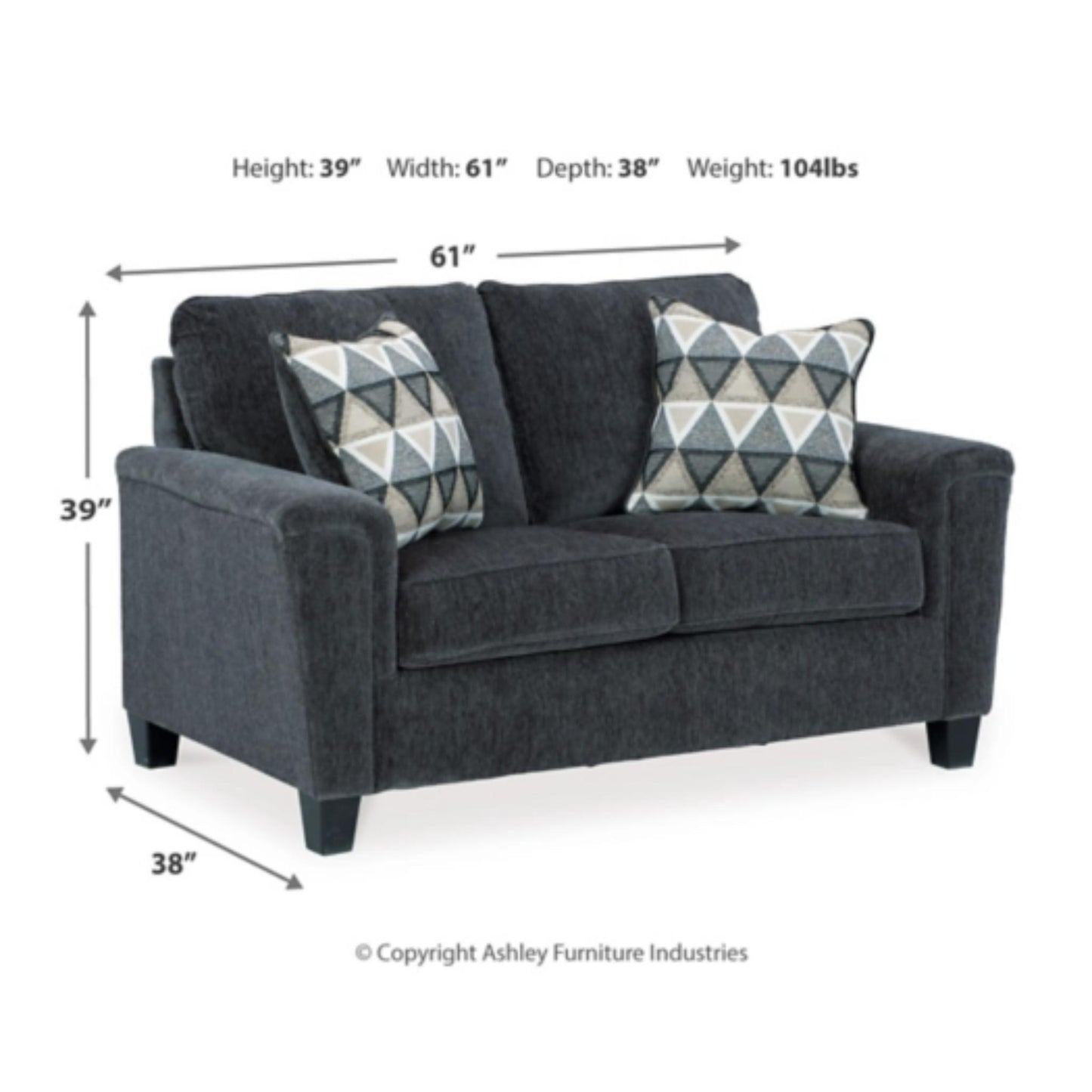 Abinger Loveseat - Smoke