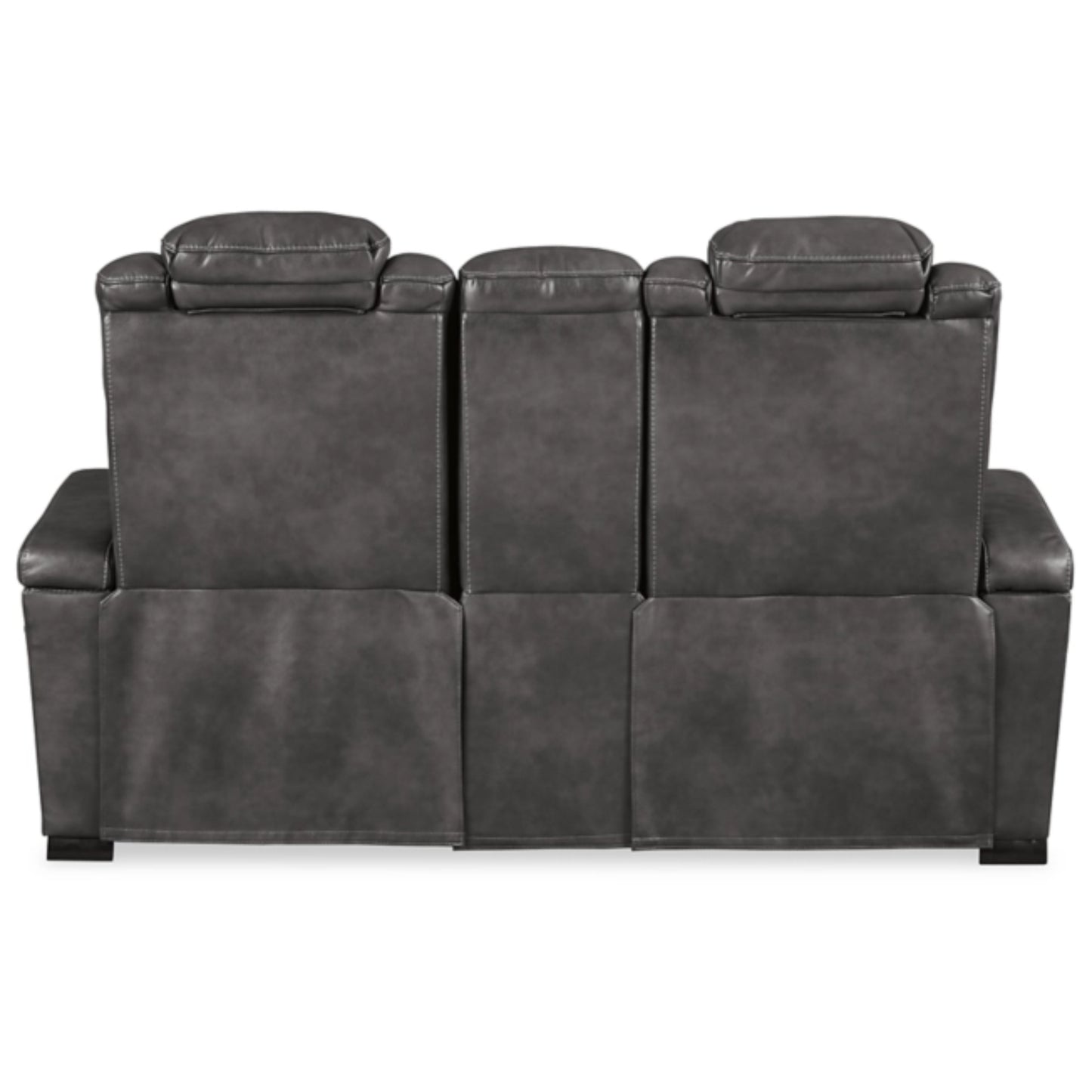 Turbulance Power REC Loveseat/CON/ADJ HDRST - Quarry