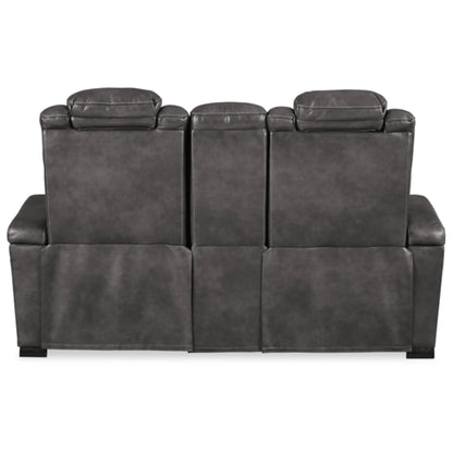 Turbulance Power REC Loveseat/CON/ADJ HDRST - Quarry