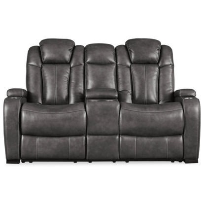 Turbulance Power REC Loveseat/CON/ADJ HDRST - Quarry