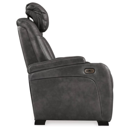 Turbulance Power REC Loveseat/CON/ADJ HDRST - Quarry