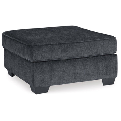 Altari Oversized Accent Ottoman - Slate / Alloy