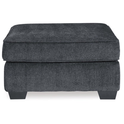 Altari Oversized Accent Ottoman - Slate / Alloy
