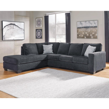 Altari 2-Piece Sleeper Sectional with Chaise - Slate / Alloy