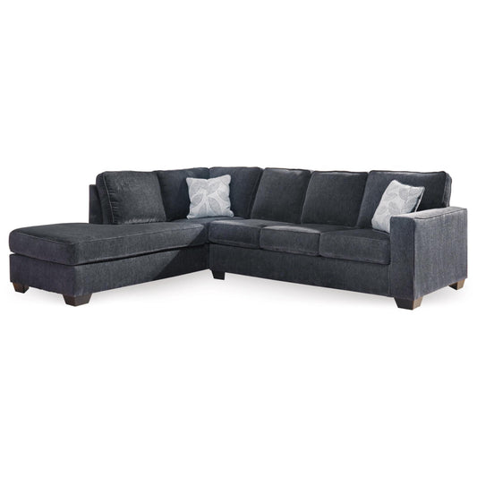 Altari 2-Piece Sleeper Sectional with Chaise - Slate / Alloy