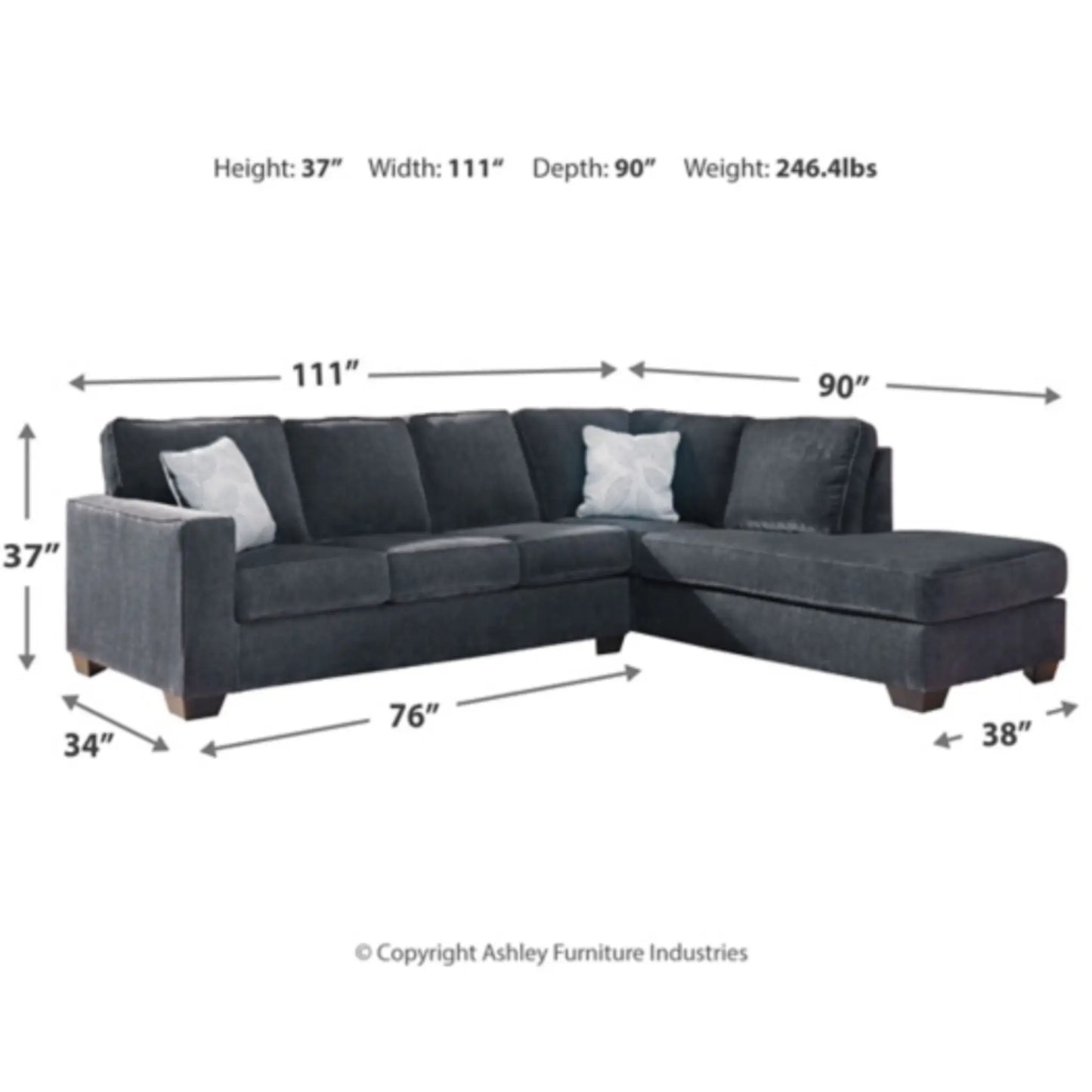 Altari 2-Piece Sectional By Ashley