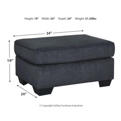 Altari Ottoman - Slate / Alloy