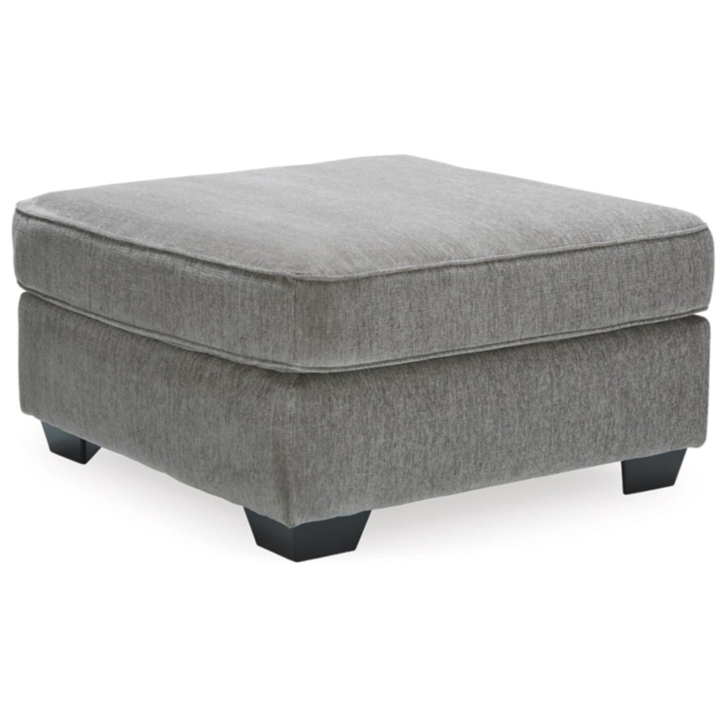 Altari Oversized Accent Ottoman - Slate / Alloy