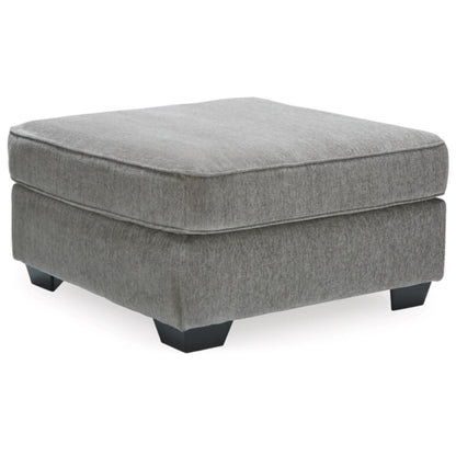 Altari Oversized Accent Ottoman - Slate / Alloy