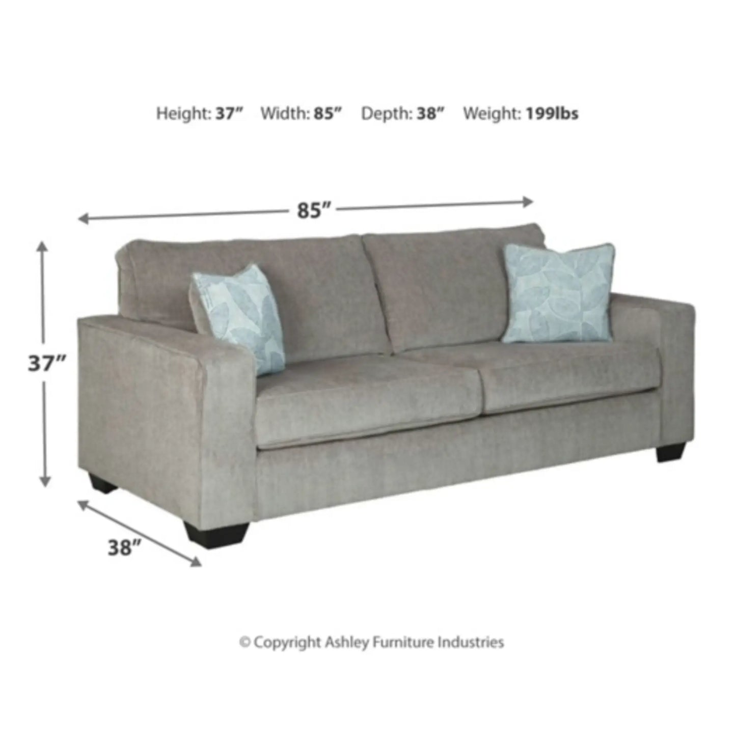 Altari Alloy Queen Sofa Sleeper By Ashley