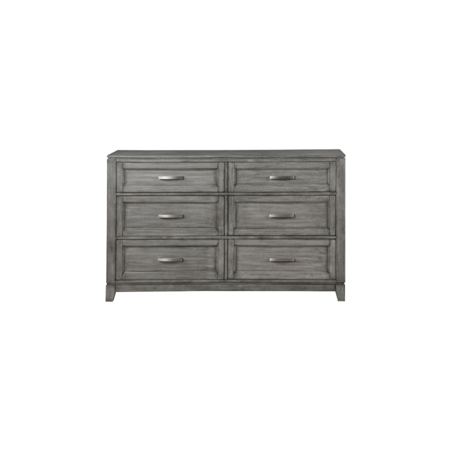 Moonlight Queen 6pc Bedroom Set - 1450 - White / Grey