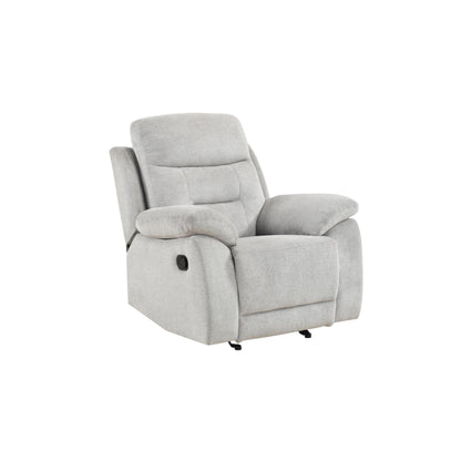 Perris Manual Recliner M9146 - Beige / Pewter
