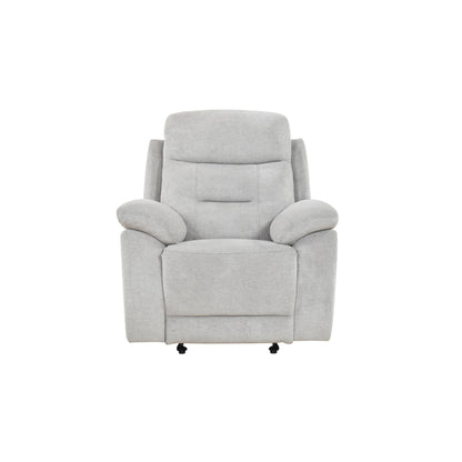 Perris Manual Recliner M9146 - Beige / Pewter