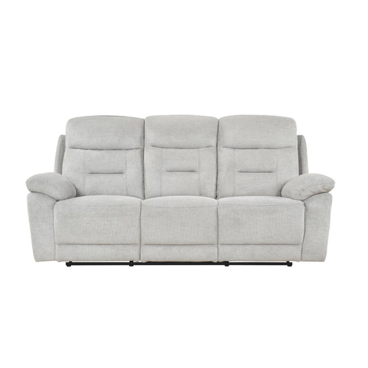 Perris Manual Reclining Sofa M9146 - Beige / Pewter