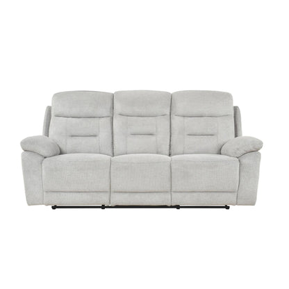 Perris Manual Reclining Sofa M9146 - Beige / Pewter