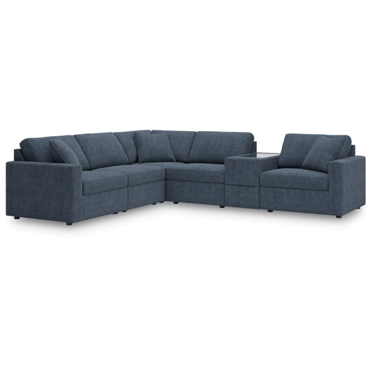 Modmax 6-Piece Modular Sectional - Ink / Oyster / Granite / Spice