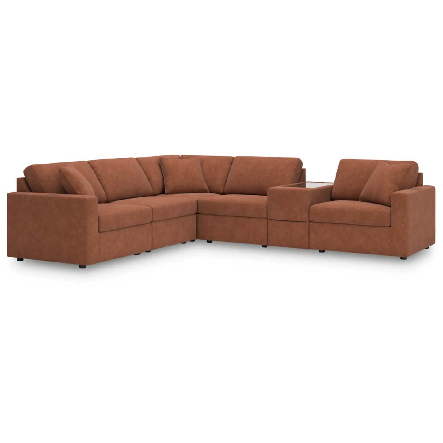 Modmax 6-Piece Modular Sectional - Ink / Oyster / Granite / Spice