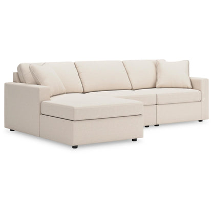 Modmax 3-Piece Modular Sectional with Chaise - Ink / Oyster / Granite / Spice