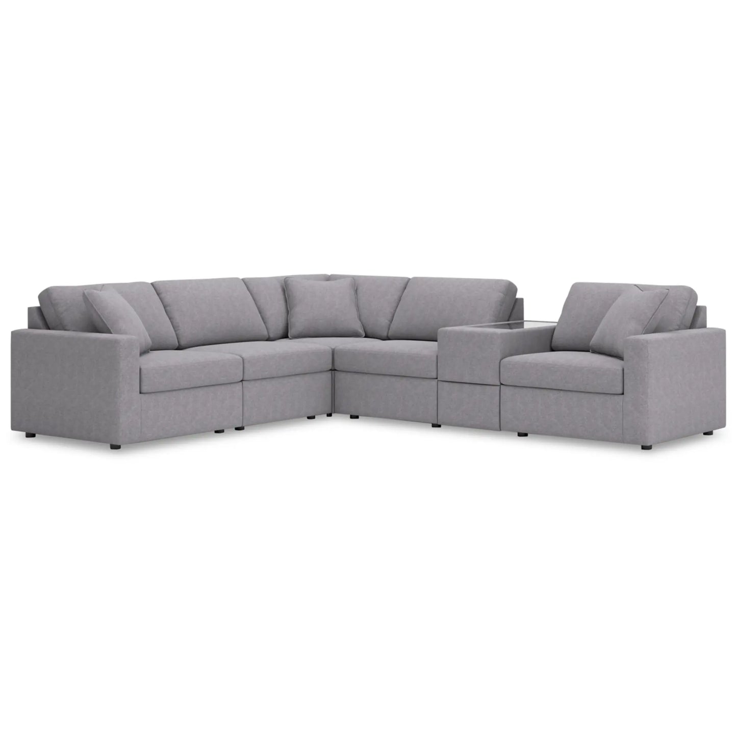 Modmax 6-Piece Modular Sectional - Ink / Oyster / Granite / Spice
