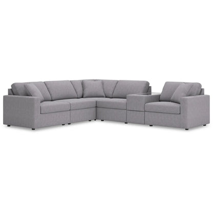 Modmax 6-Piece Modular Sectional - Ink / Oyster / Granite / Spice