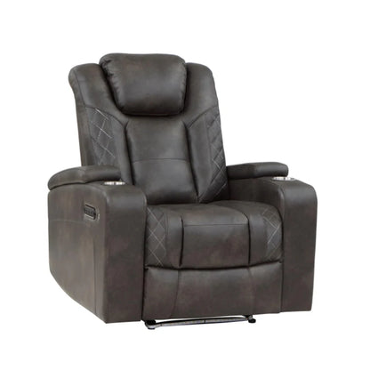 3pc Tabor Dual Power Recliner Set M9211 - Brownish Grey