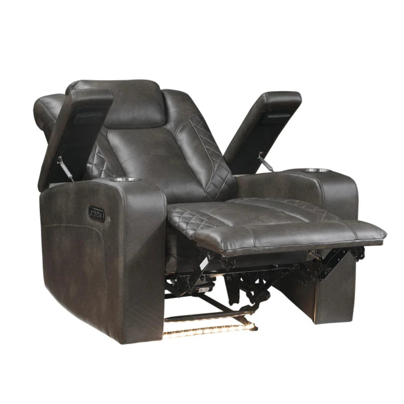 3pc Tabor Dual Power Recliner Set M9211 - Brownish Grey