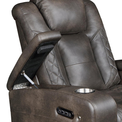 Tabor Dual Power Recliner M9211 - Brownish Grey