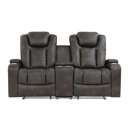 3pc Tabor Dual Power Recliner Set M9211 - Brownish Grey