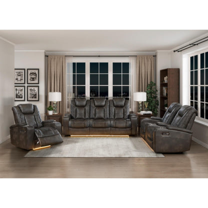 Tabor Dual Power Reclining Sofa M9211 - Brownish Gray