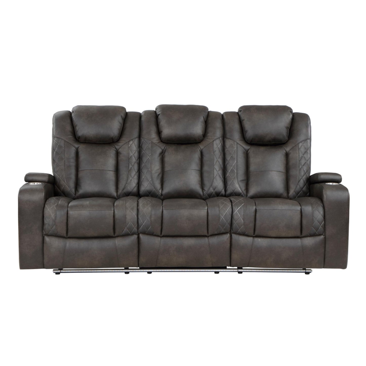 Tabor Dual Power Reclining Sofa M9211 - Brownish Gray