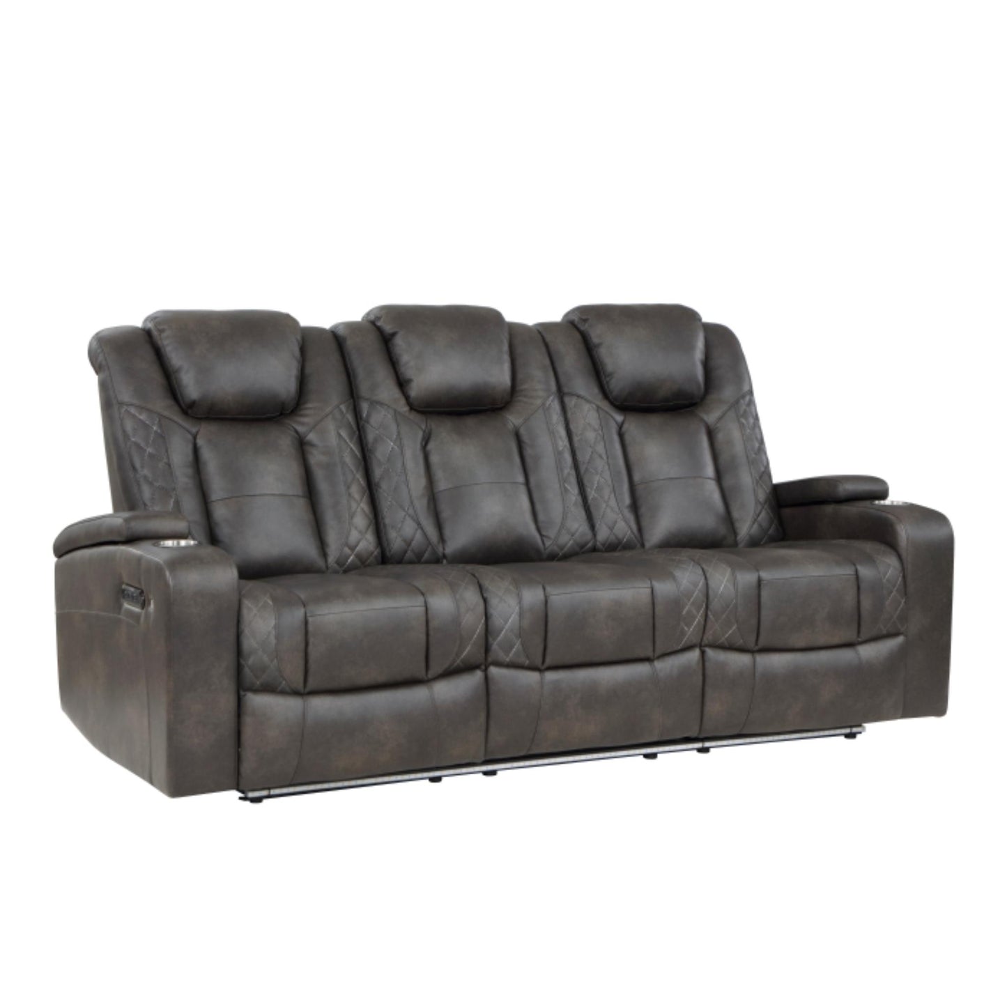 Tabor Dual Power Reclining Sofa M9211 - Brownish Gray