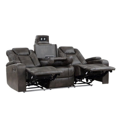 Tabor Dual Power Reclining Sofa M9211 - Brownish Gray