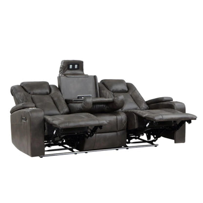 3pc Tabor Dual Power Recliner Set M9211 - Brownish Grey