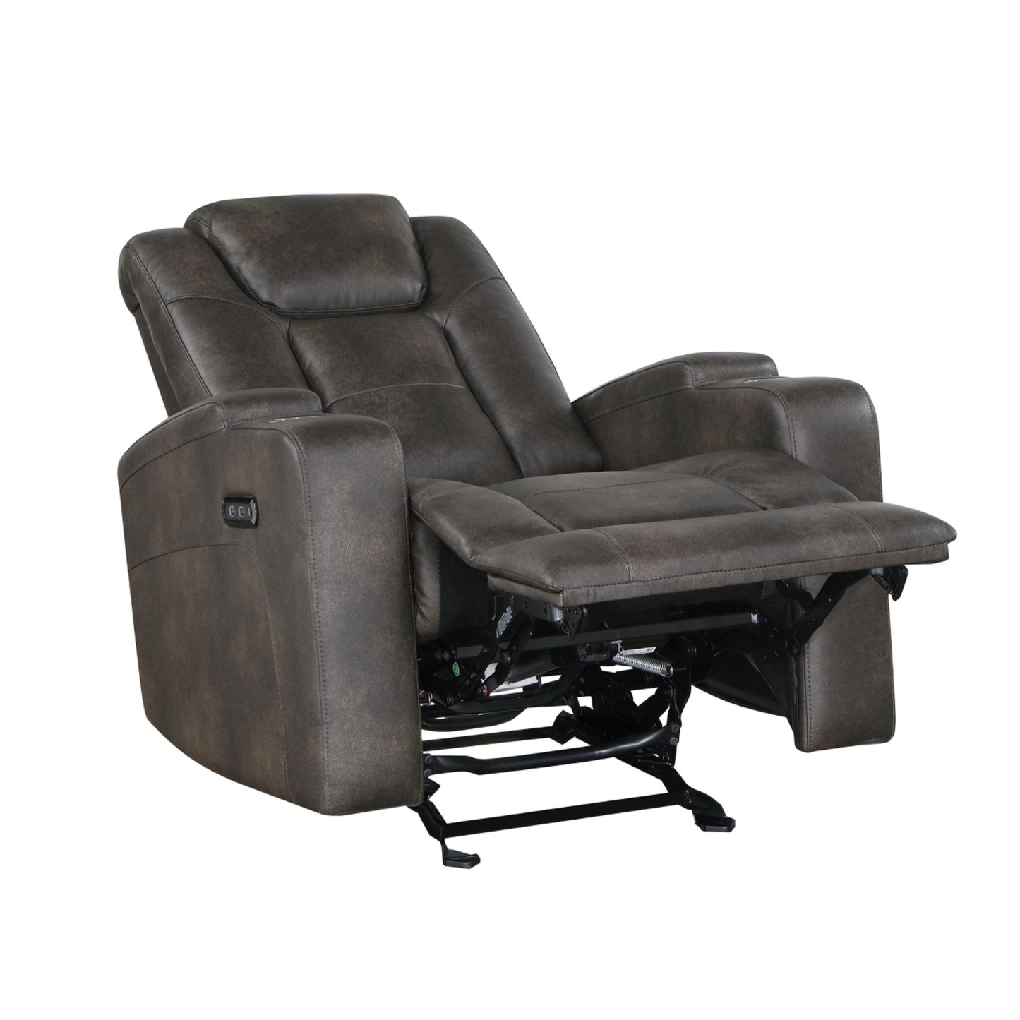 McBride Power Glider Recliner M9213 - Brown - Grey