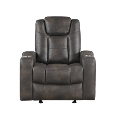 McBride Power Glider Recliner M9213 - Brown - Grey