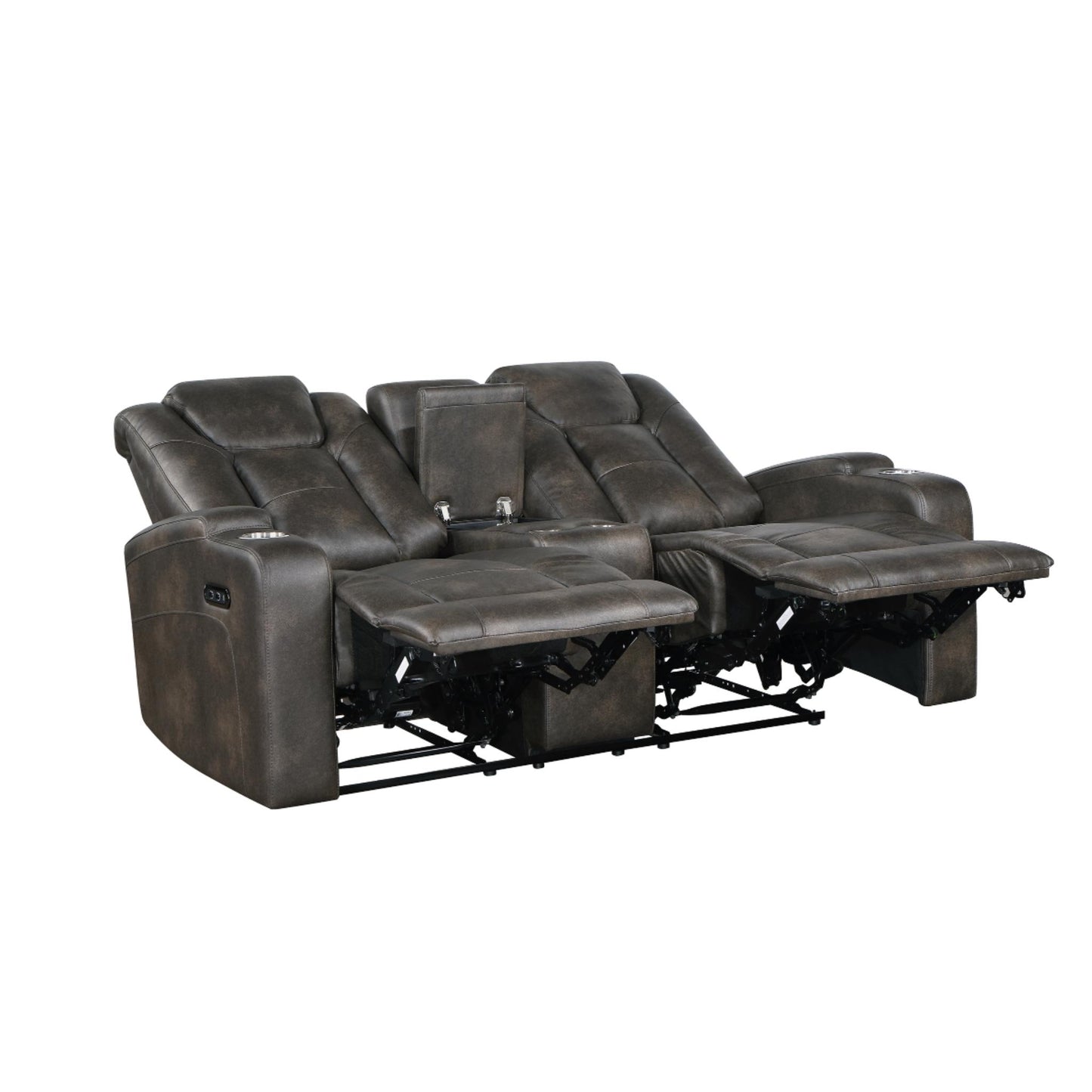 McBride Power Reclining Loveseat M9213 - Brown - Grey