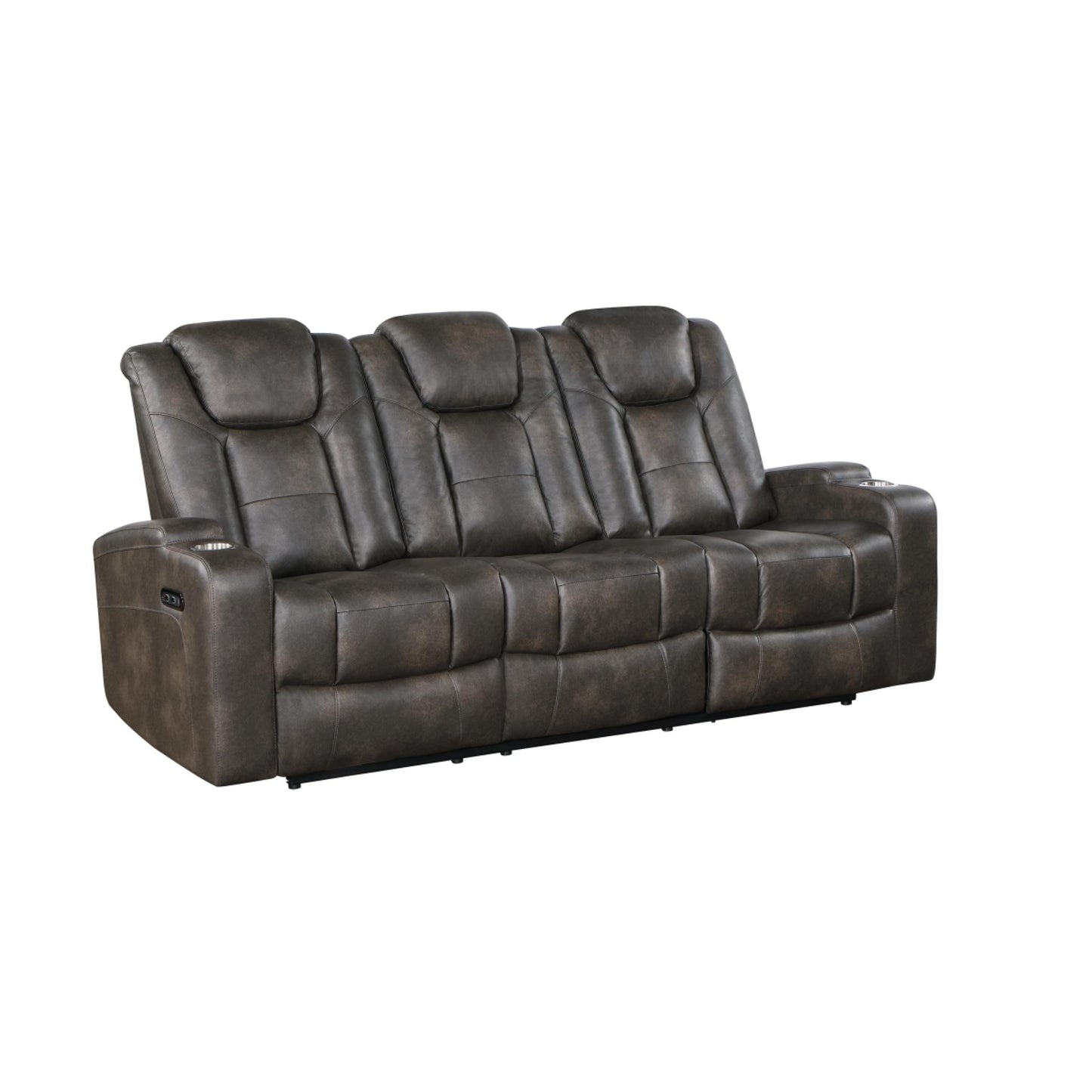 McBride Power Reclining Sofa M9213 - Brown - Grey