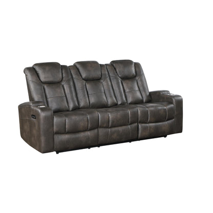 McBride Power Reclining Sofa M9213 - Brown - Grey