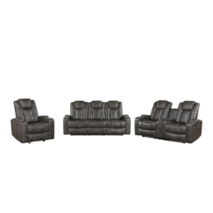 McBride Power Glider Recliner M9213 - Brown - Grey