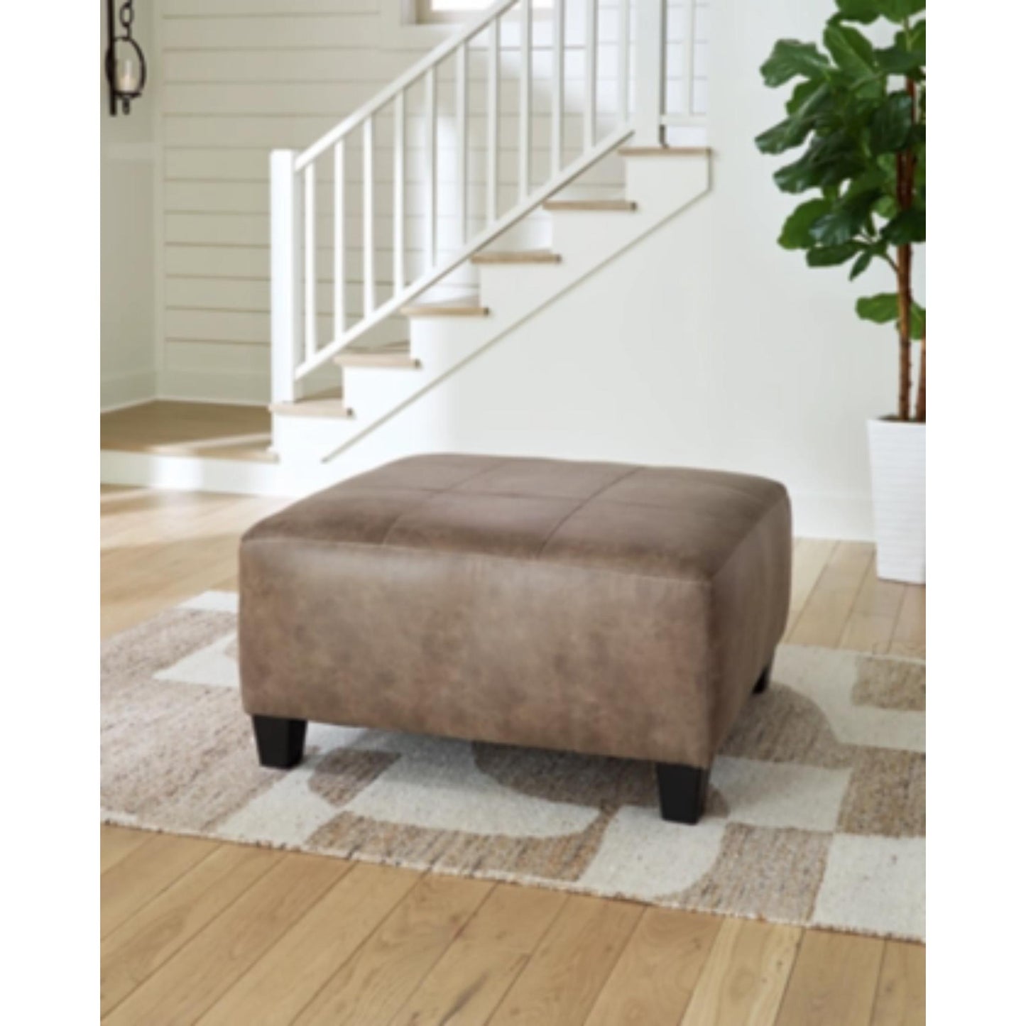 Navi Oversized Accent Ottoman - Fossil