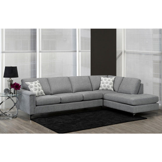 Florance Luxe 2-Piece Sectional 9814 - Ash