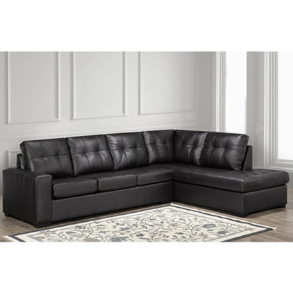 PennyLane Leather  2-Piece Sectional 9883 - Zurick Grey / Zurick Black