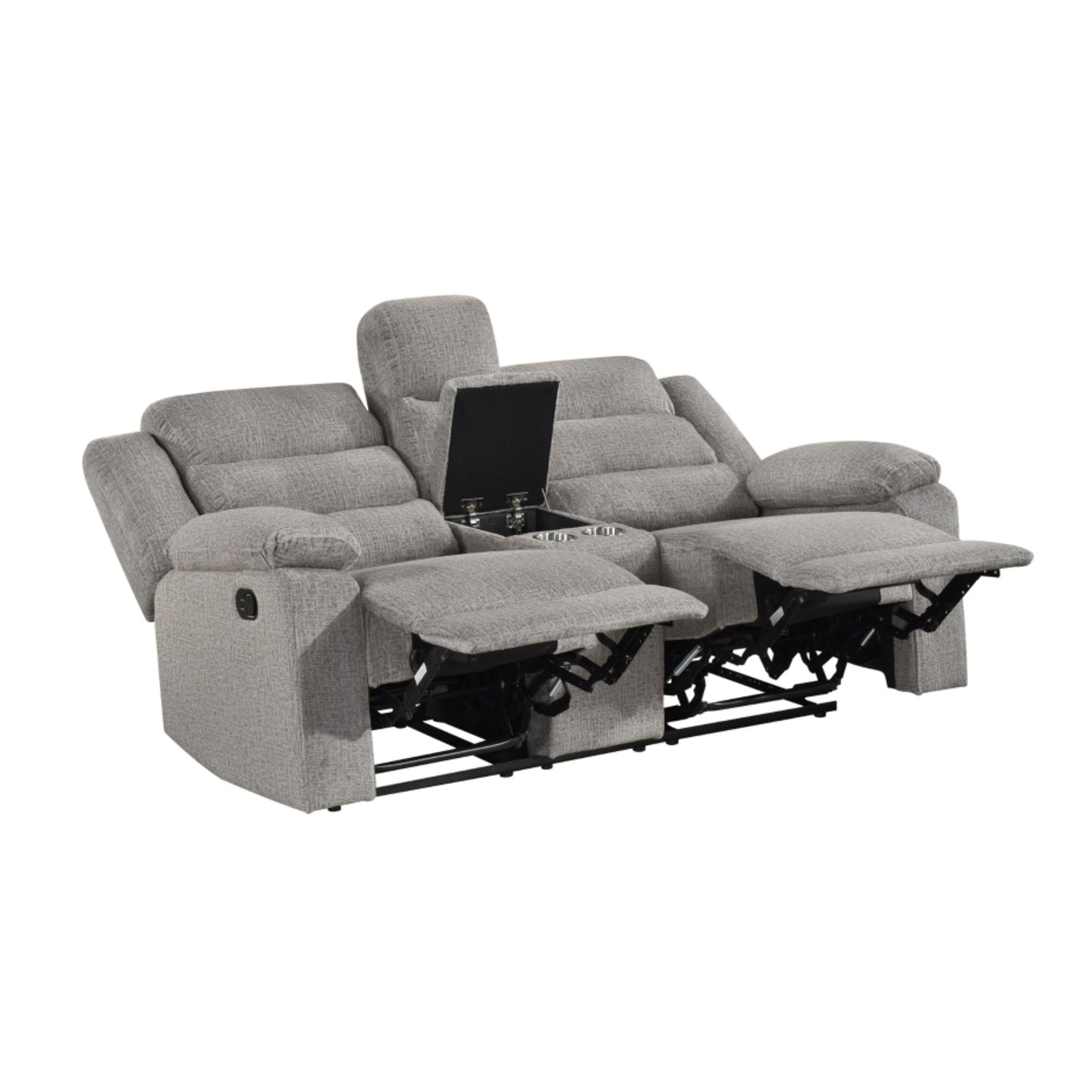 Tyrone Manual Reclining Loveseat M99072 - Brown-Grey