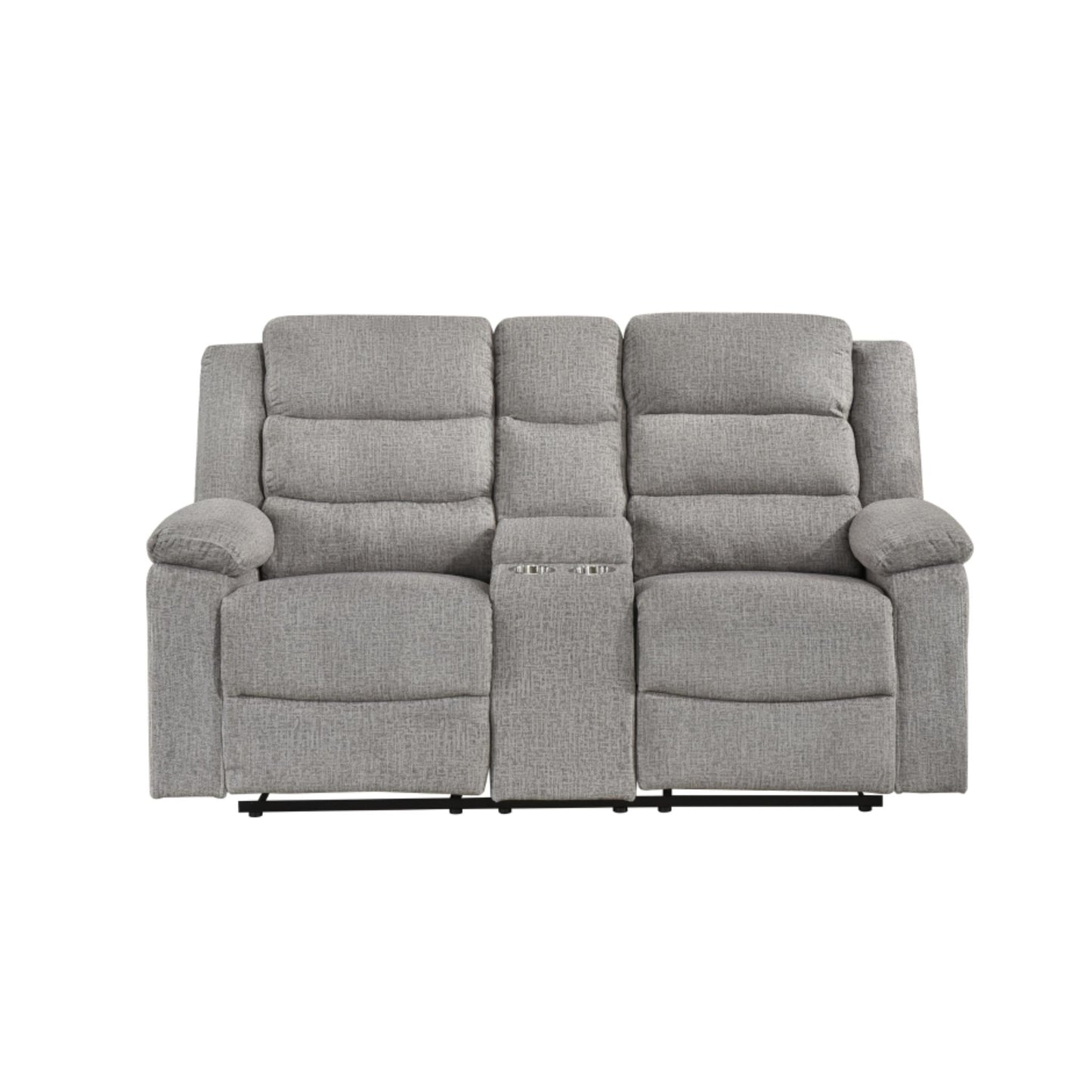 Tyrone Manual Reclining Loveseat M99072 - Brown-Grey