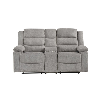 Tyrone Manual Reclining Loveseat M99072 - Brown-Grey
